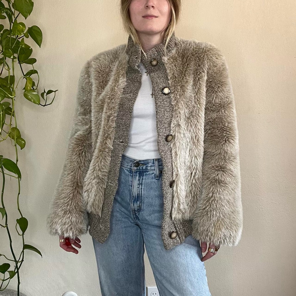 Vintage Monterey Fashions Faux Fur Jacket